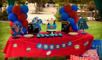 DIY Superhero Birthday Party: Batman, Spiderman, Captain America