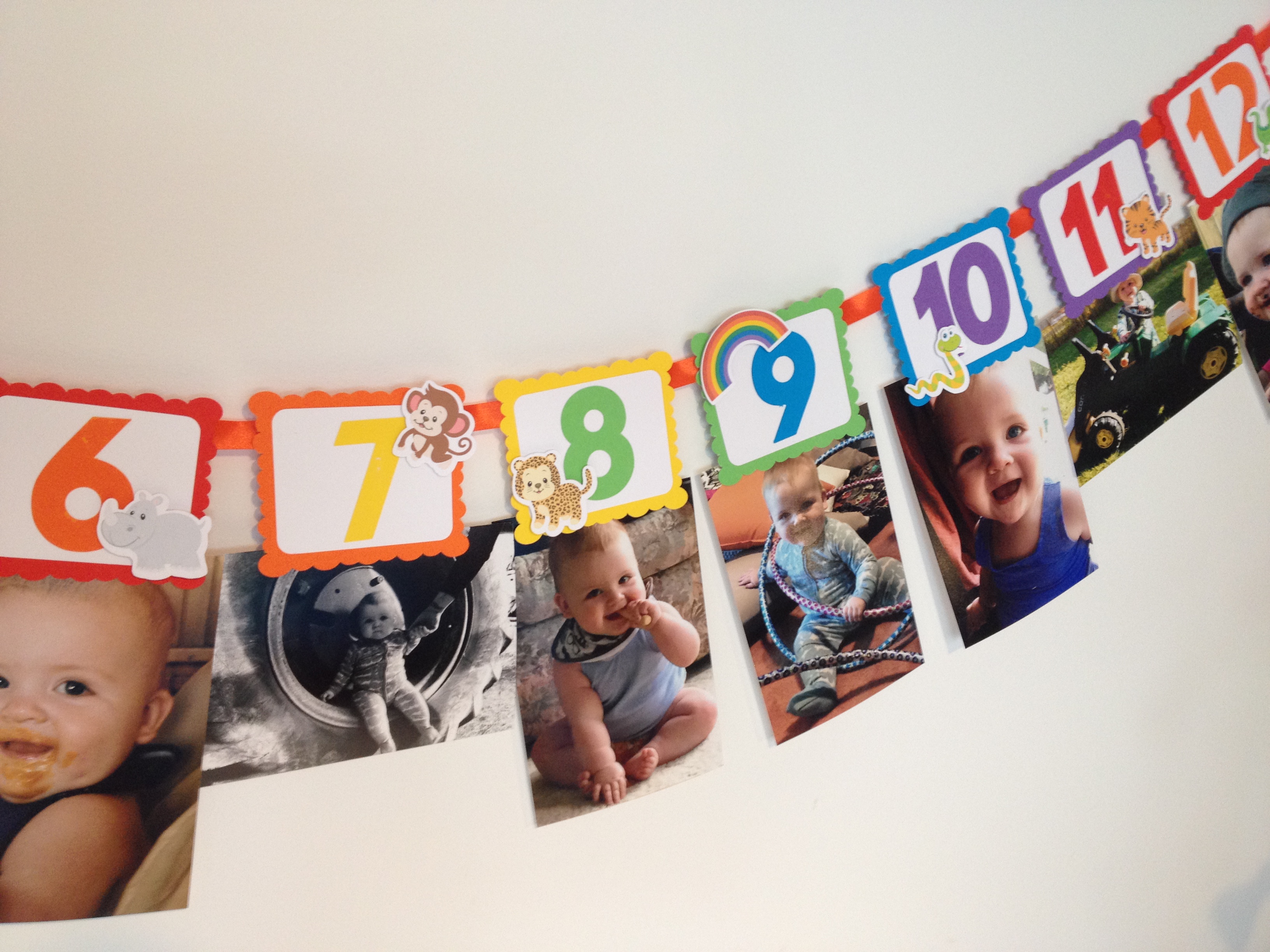 Noahs Ark photo birthday banner