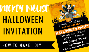 FREE Mickey Mouse Halloween Invitation