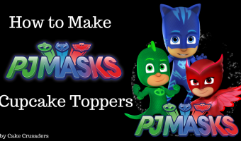 How to make PJ MASK Cupcake Toppers | Free Printables Included
