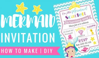 Mermaid Under the Sea Invitation | How to with PicMonkey