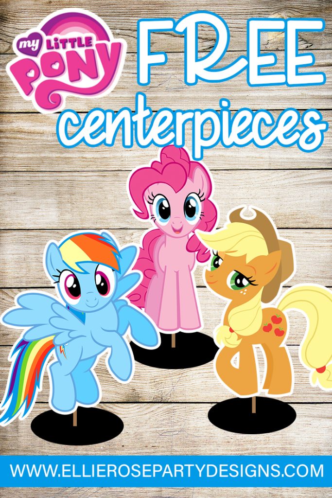 My Little Pony Centerpieces Table Decorations Free Printables 