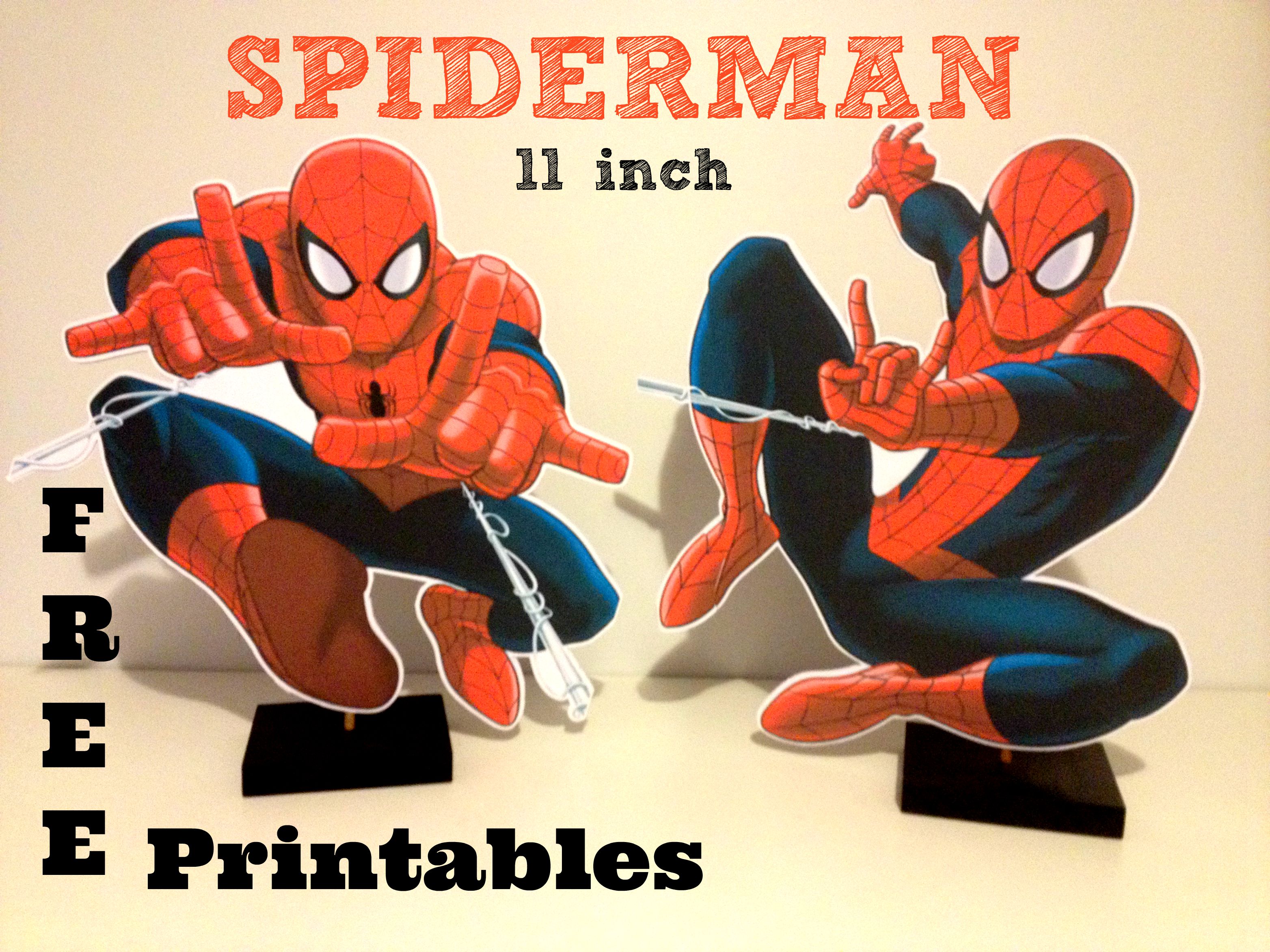 How To Make FREE Spiderman Centerpiece Printable Plus DIY Video 