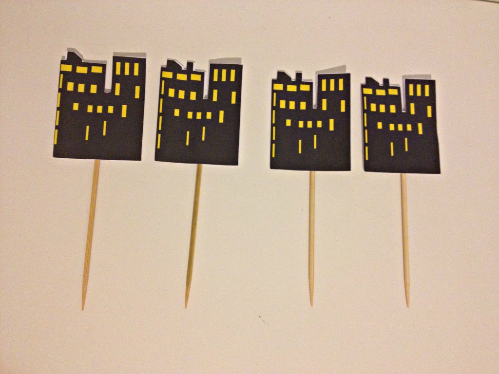 skyline cupcake toppers