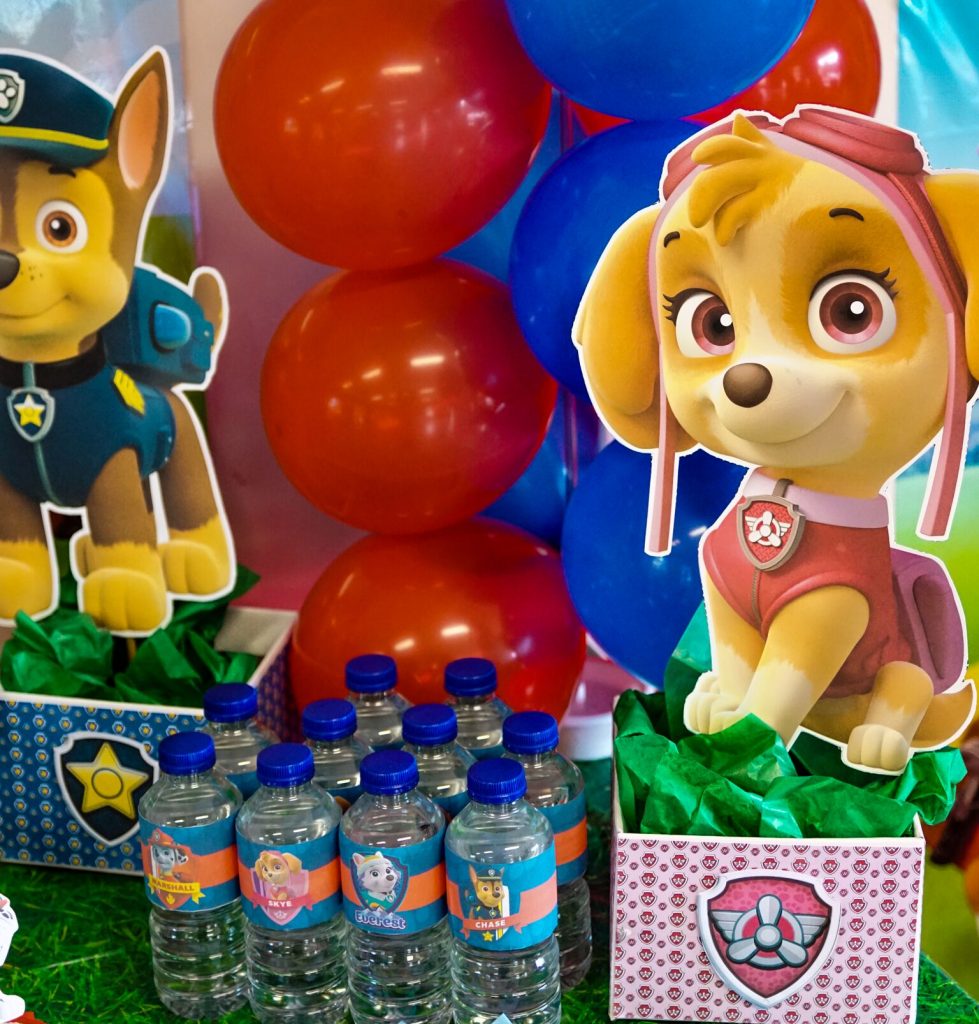 tidligere let at håndtere den første DIY Paw Patrol Party Decoration Centerpieces | FREE printables included -  ellierosepartydesigns.com