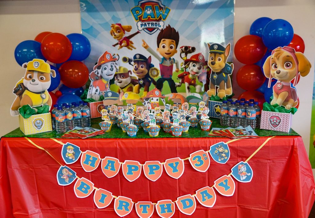  DIY  Paw Patrol Party  Decoration Centerpieces FREE  