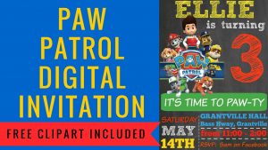 How to Make Paw Patrol Digital Invitation Pinterest