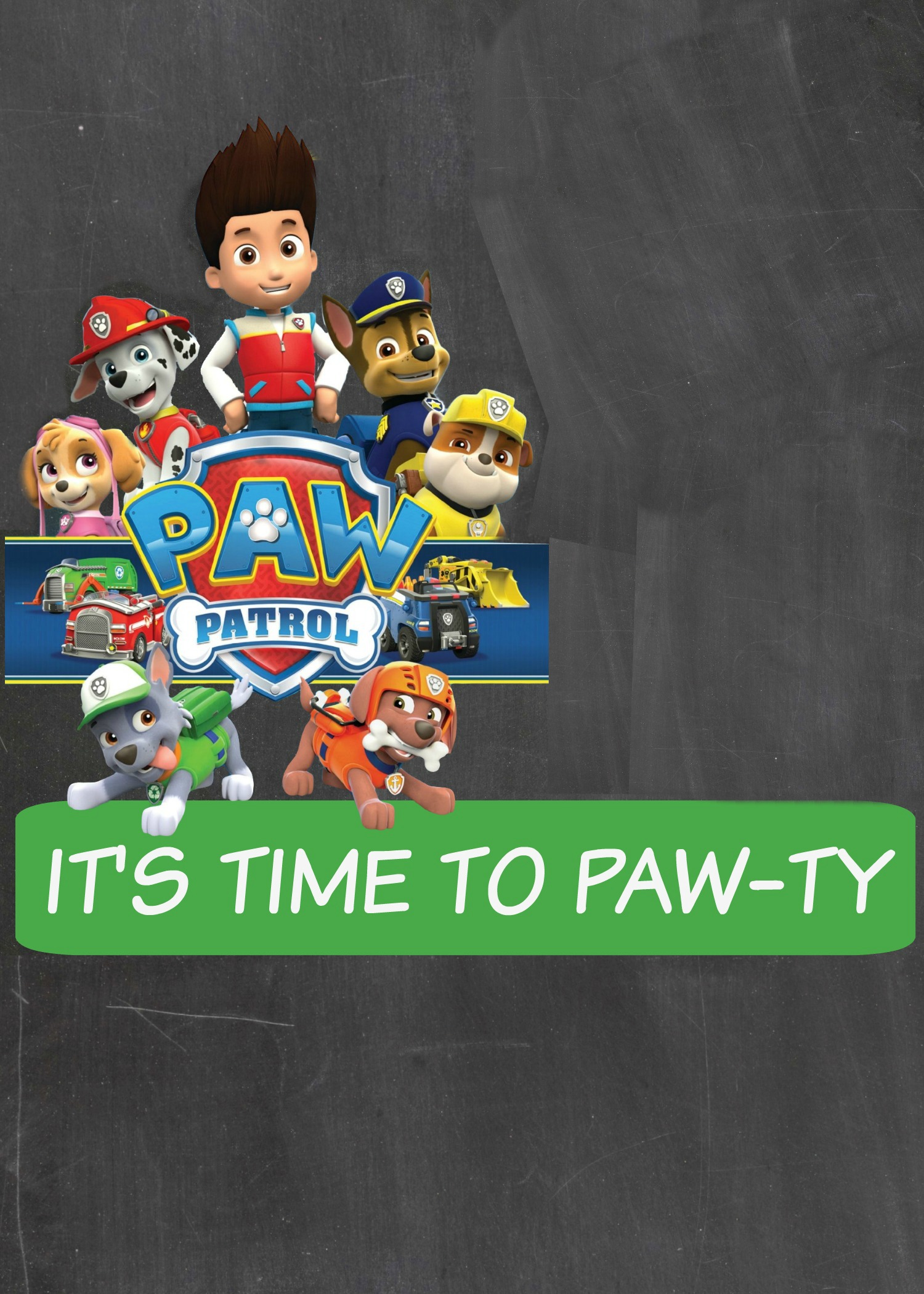 Paw Patrol Digital Invitations 1