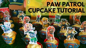 HOW TO MAKE PAW PATROL CUPCAKE WRAPPER AND TOPPER