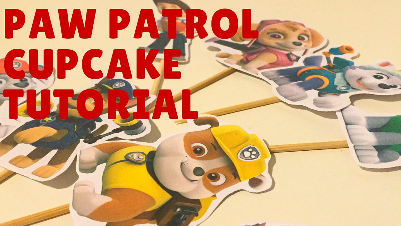 HOW TO MAKE PAWPATROL CUPCAKE TOPPER AND WRAPPER TUTORIAL
