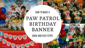 Paw Patrol Birthday banner Tutorial Youtube