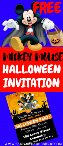 MICKEY MOUSE HALLOWEEN INVITATION FREE TO DOWNLOAD