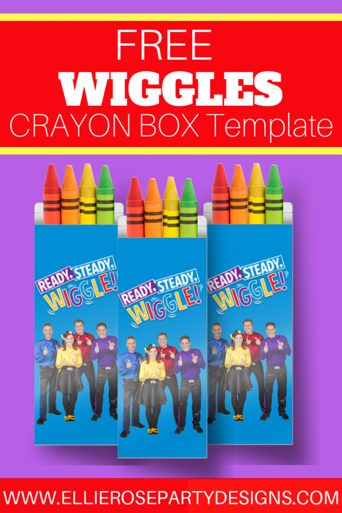 The Wiggles Party Favour Crayon Boxes, FREE Template Included