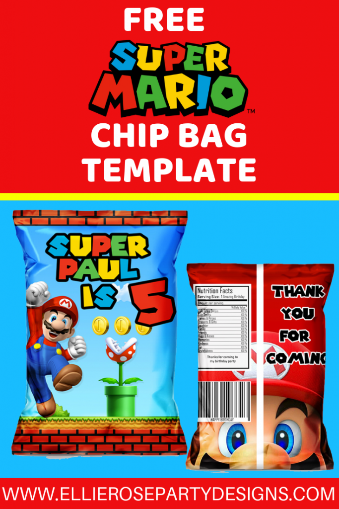 Free Pokemon Party Favors Chip Bags