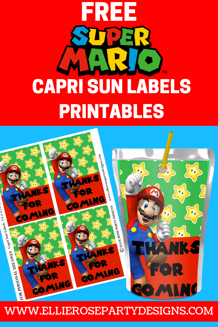 SUPER MARIO CAPRI SUN LABELS PRINTABLE 1
