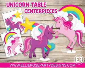 DIY UNICORN TABLE DECORATION CENTERPIECES FREE TO DOWNLOAD