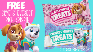 FREE PAW PATROL SKYE AND EVEREST RICE KRISPIE TREAT PRINTABLES