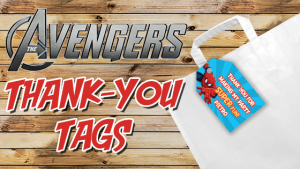 THE AVENGERS THANKS YOU TAGS FAVOUR BAGS